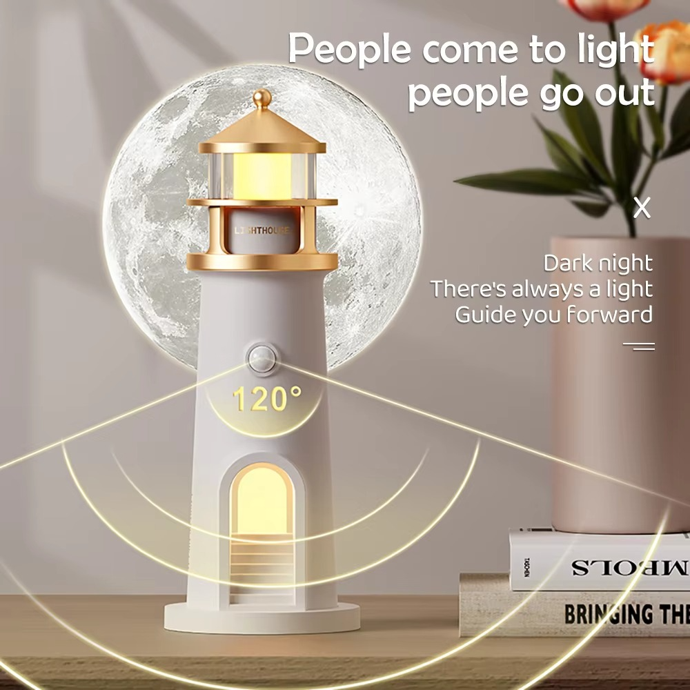 Colorful Ocean Night Light With Bluetooth Speaker and Sensor