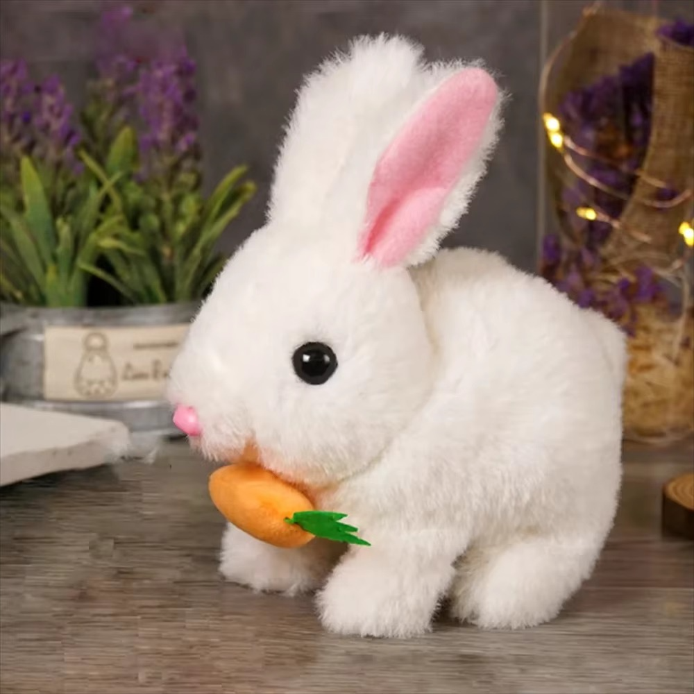 Cuddly Animated Easter Bunny Plush Toy
