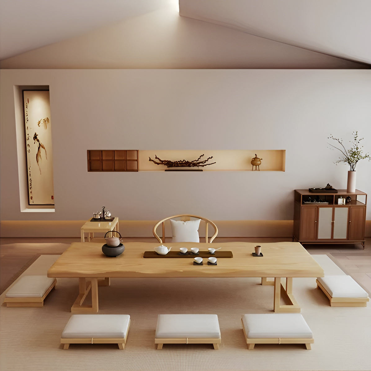 Rustic Wooden Coffee Table for Living Room Decor
