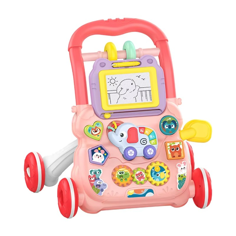 Interactive Baby Walker with Music and Play Table for Toddlers