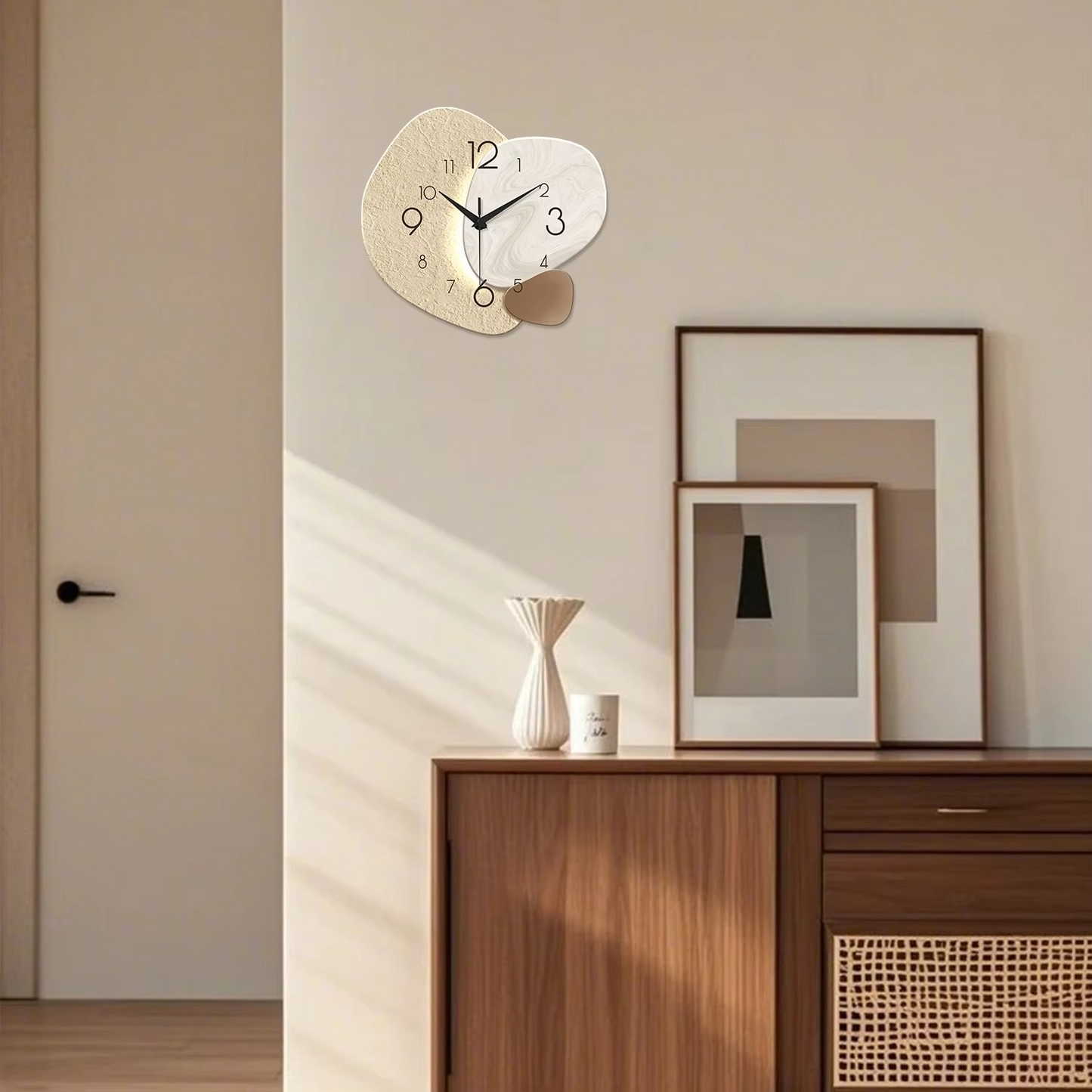 Quiet Slim Digital Wall Clock for Home Decor