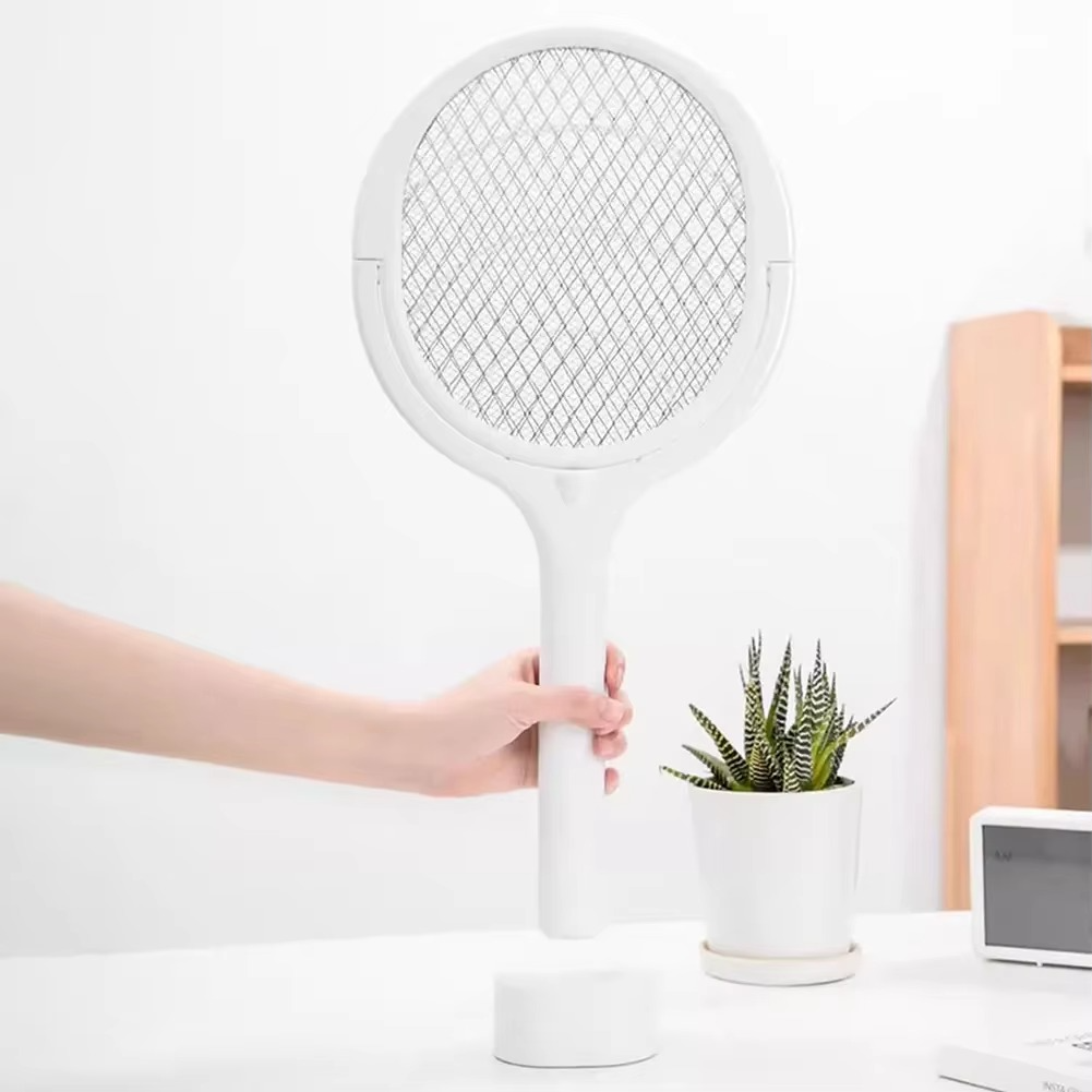 Portable LED Bug Zapper Lamp and Racket