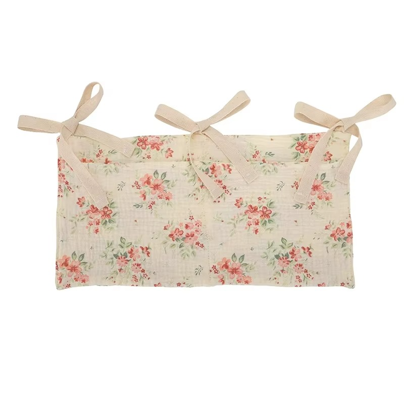 Baby Nursery Storage Bag with Dual Fabric Pockets