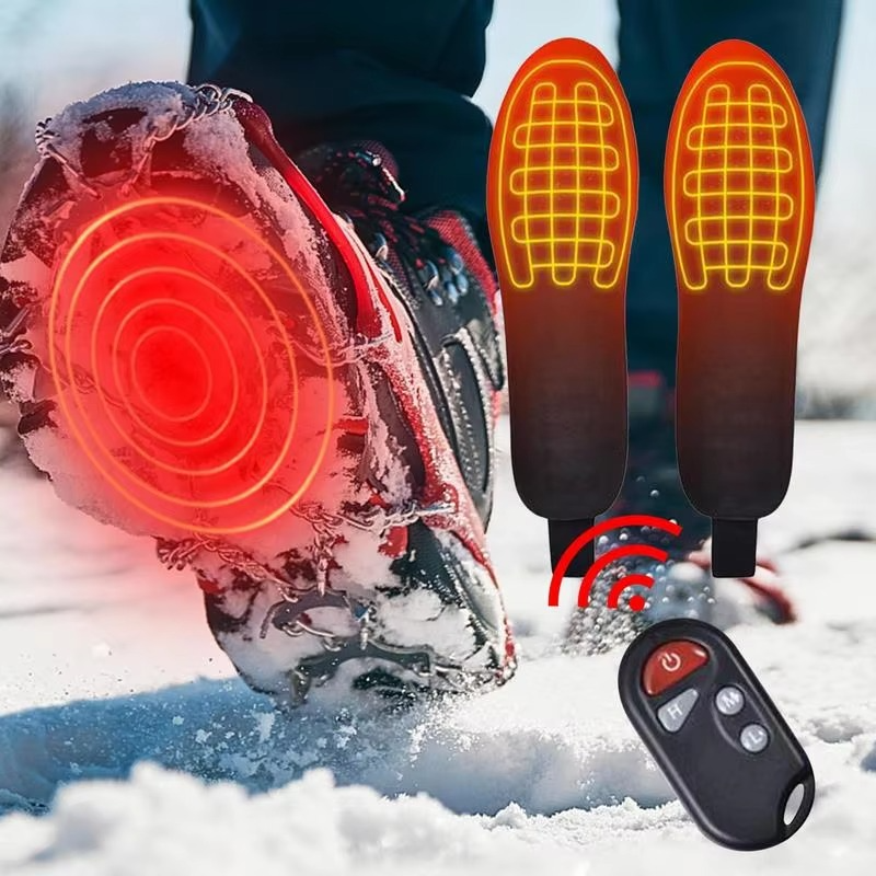 Warm Thermal Insulated Heated Insoles for Outdoor Use