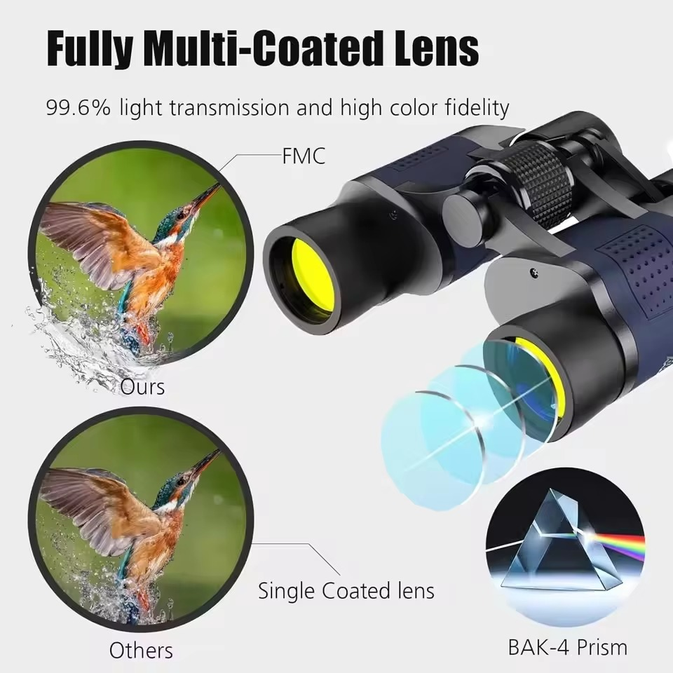High Power Zoom Binoculars for Outdoor and Wildlife Viewing