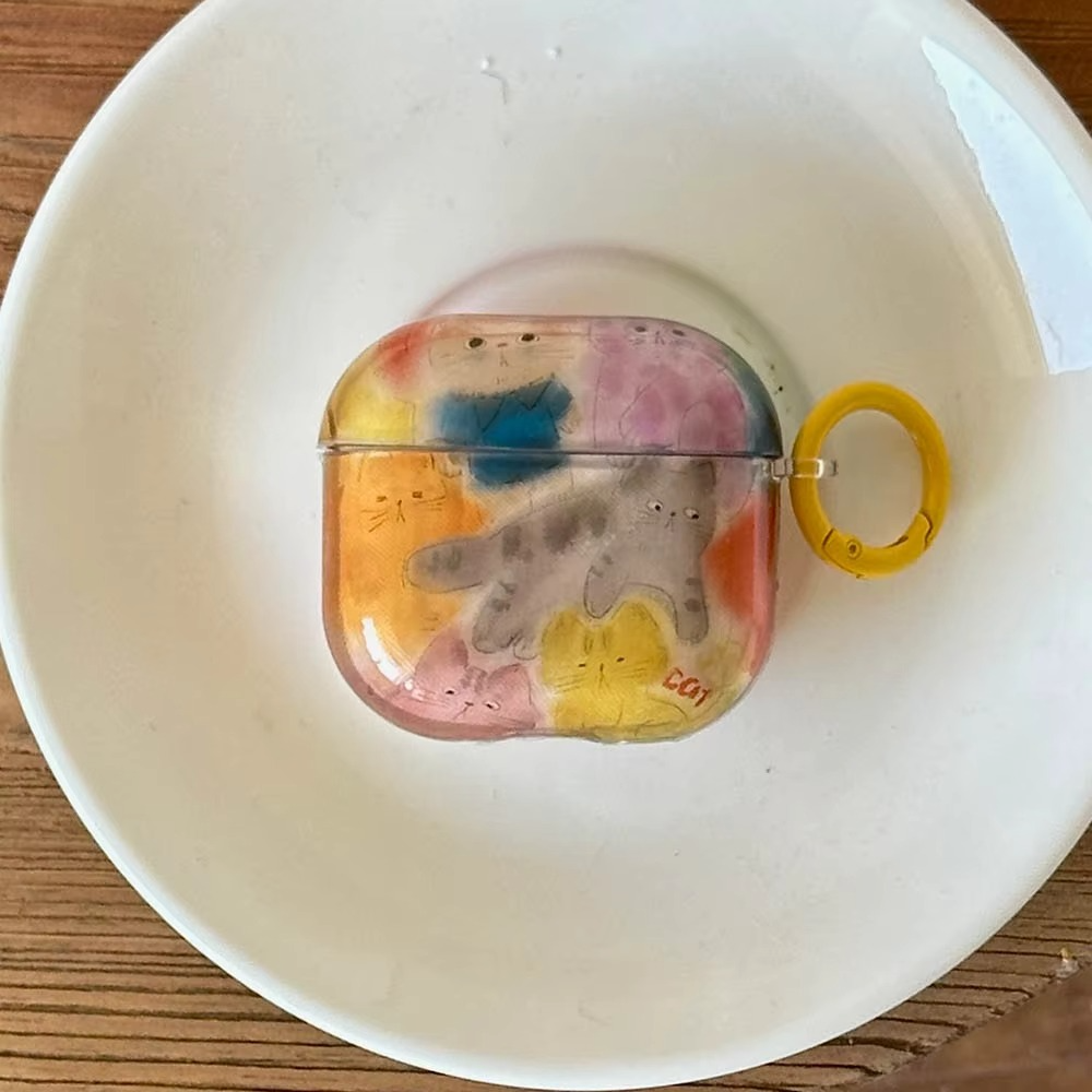 Bright Yellow Cute AirPods Earbud Case