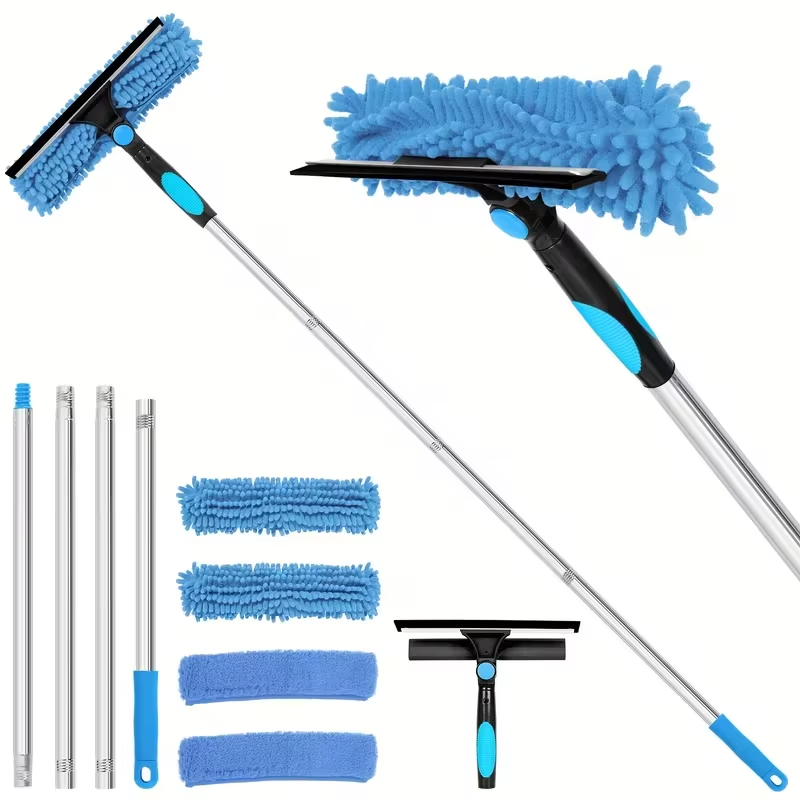 Adjustable Window Cleaner with Extendable Handle Kit