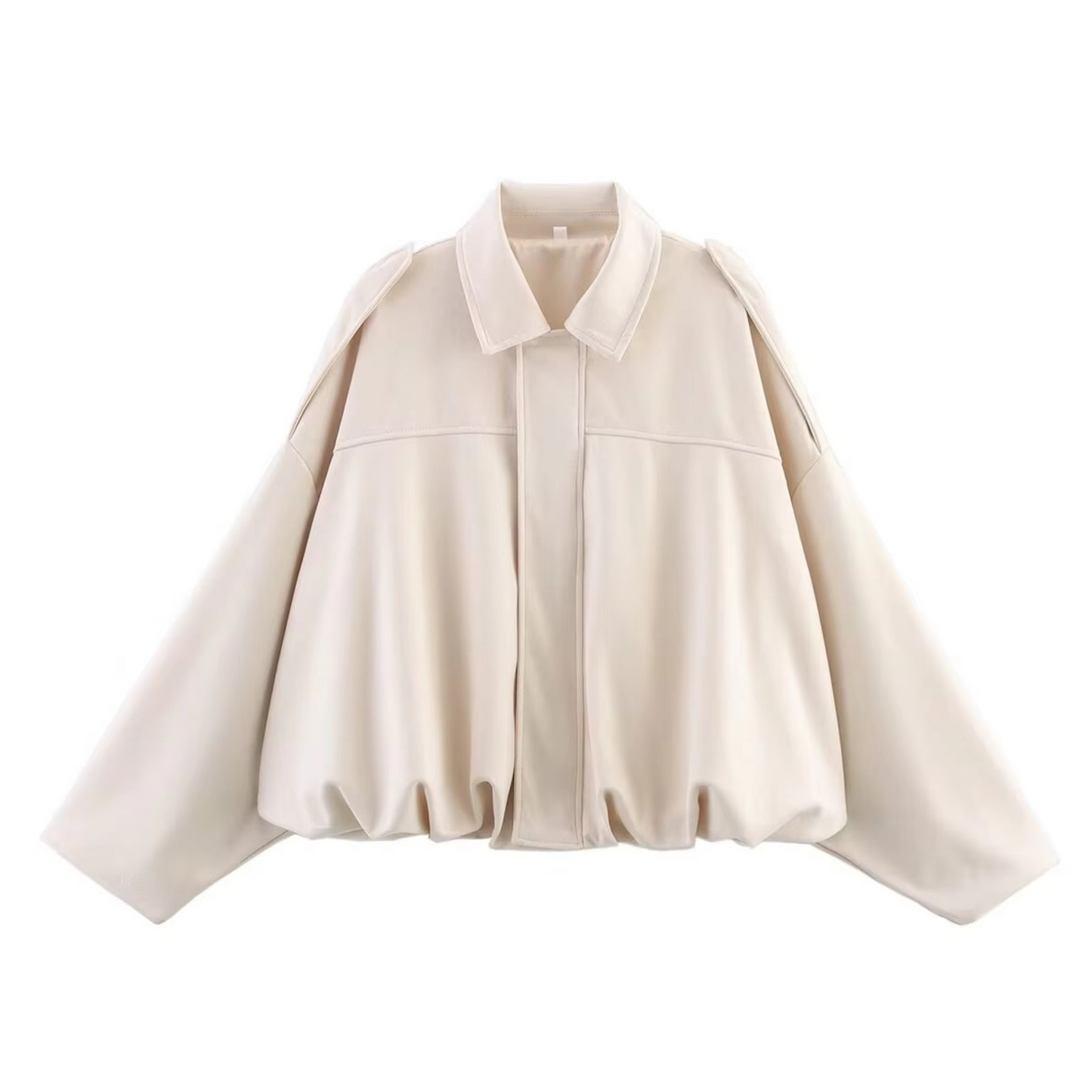 Ladies' Velvet Biker Jacket with Flare Sleeves