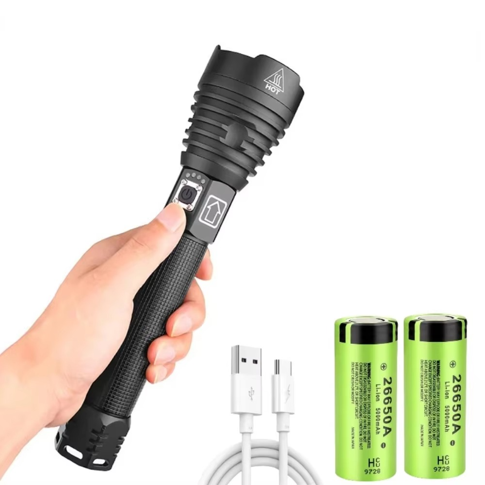Bright USB Rechargeable LED Flashlight