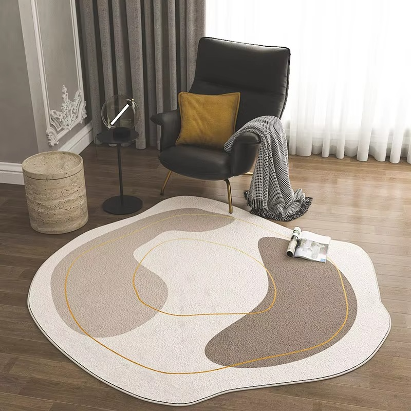 Soft Shaggy Round Area Rug for Home Decor