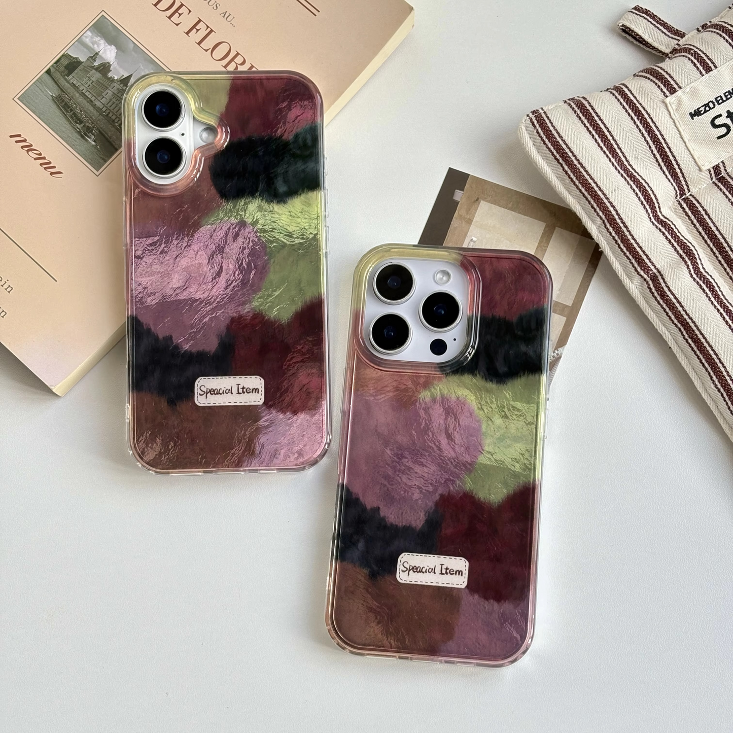 Luxury Soft Heart Pattern iPhone Cover