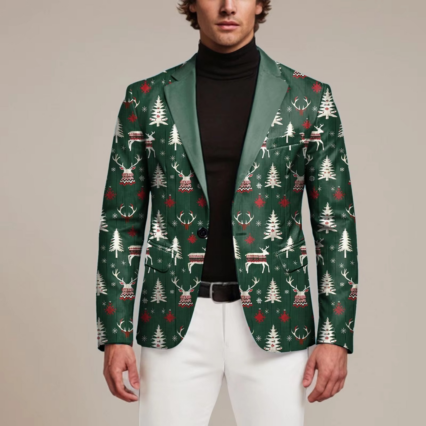 Men's Classic Holiday Blazer Jacket