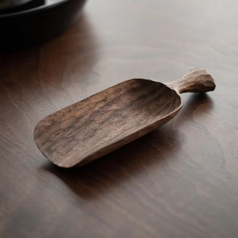 Natural Wooden Handcrafted Tea Scoop Spoon