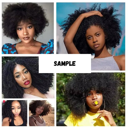 Thick Natural Curly Brazilian Human Hair Extensions Bundles