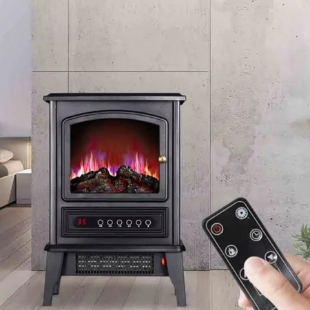 Realistic Flame Electric Space Heater for Home
