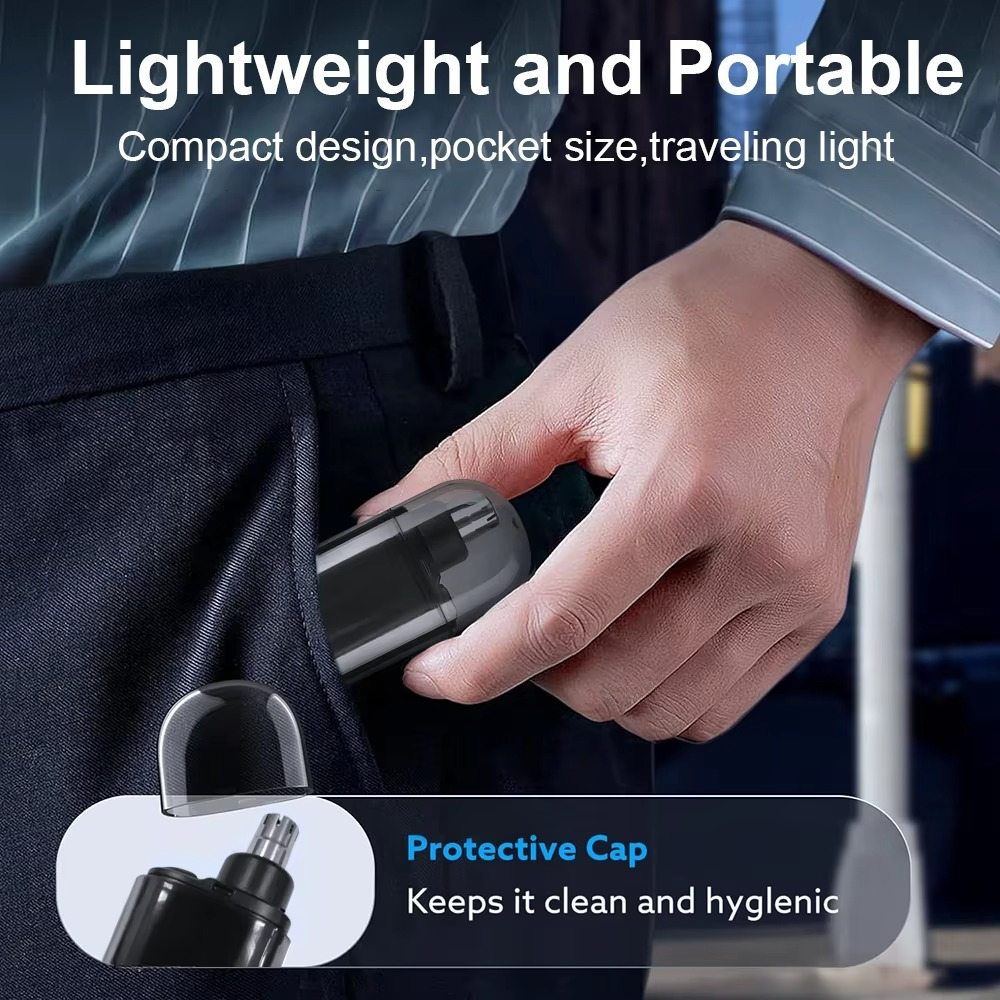 Portable Grooming Nose and Brow Trimmer for Men