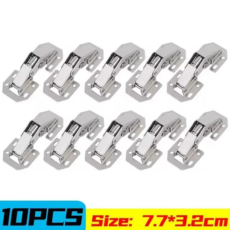 Pack of 10 Strong Cabinet Door Hinges