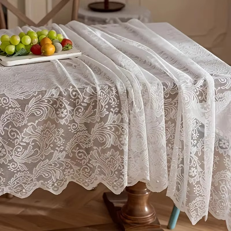 Classic Cream Dining Tablecloth