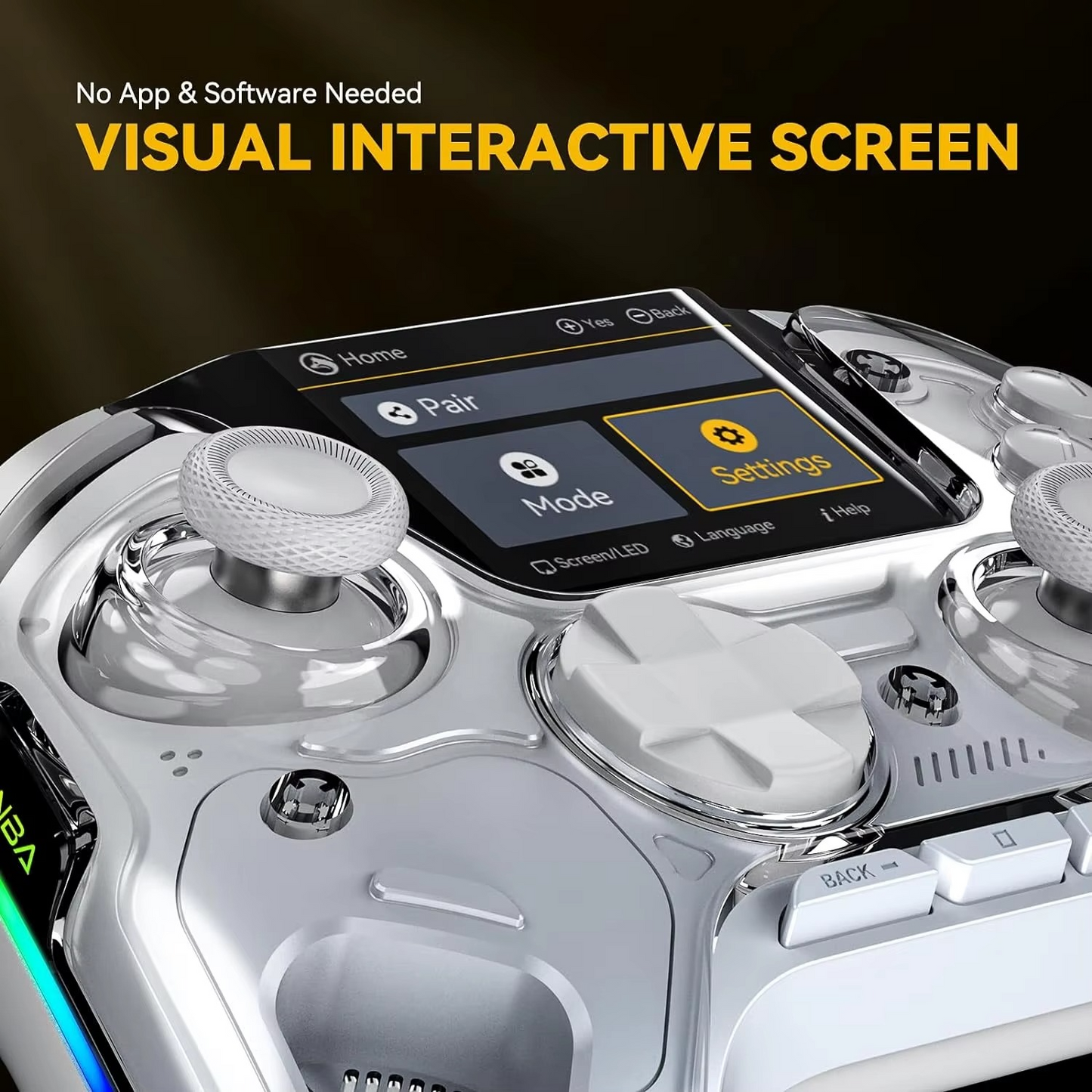 Rechargeable Mobile Gaming Pad with Touchscreen and PC Connectivity