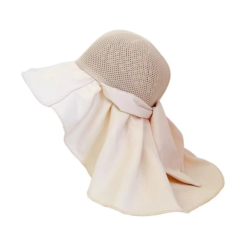 Women's Breathable Sun Hat with Removable Scarf