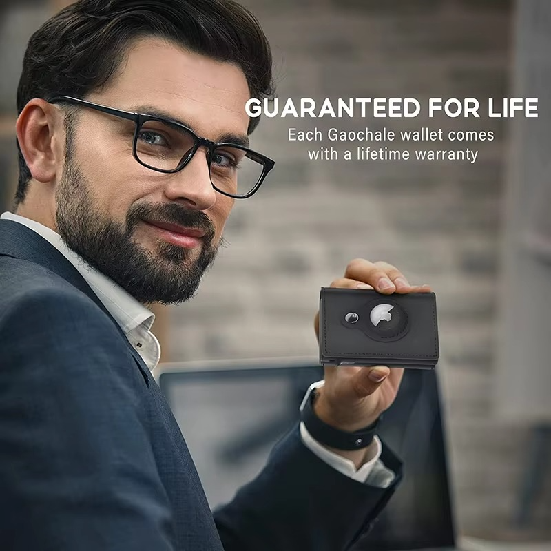Secure RFID Men's Leather Card Wallet