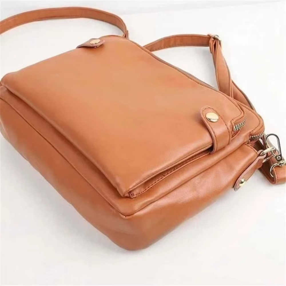 Stylish Big Leather Cross Body Handbag for Ladies