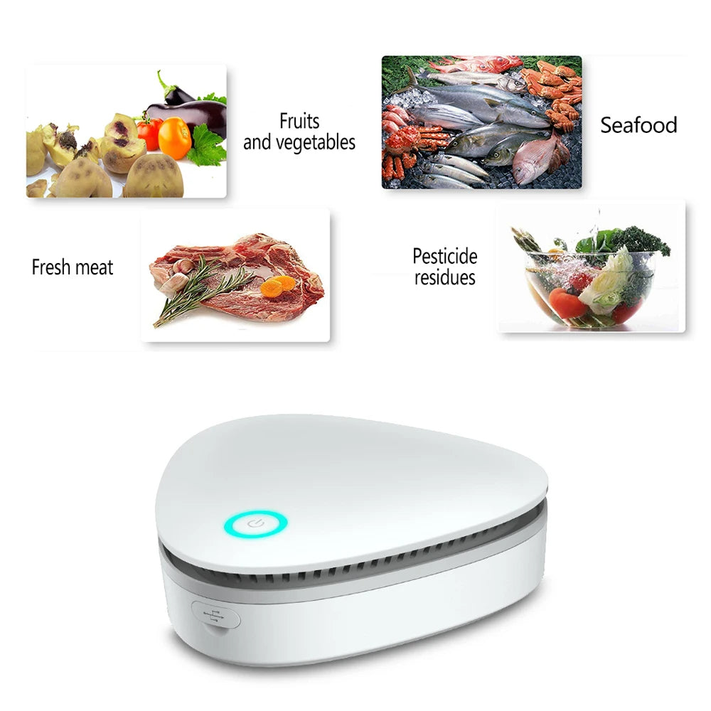 Compact Air Cleaner and Deodorizer for Home and Car