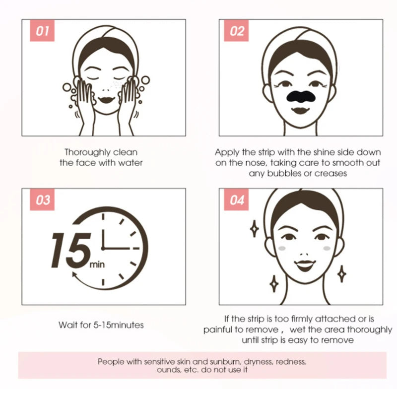 Effective Blackhead Removal Nose Strips