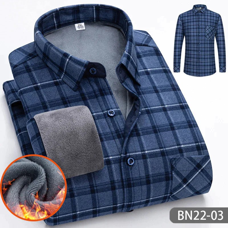 Warm Plaid Insulated Shirt