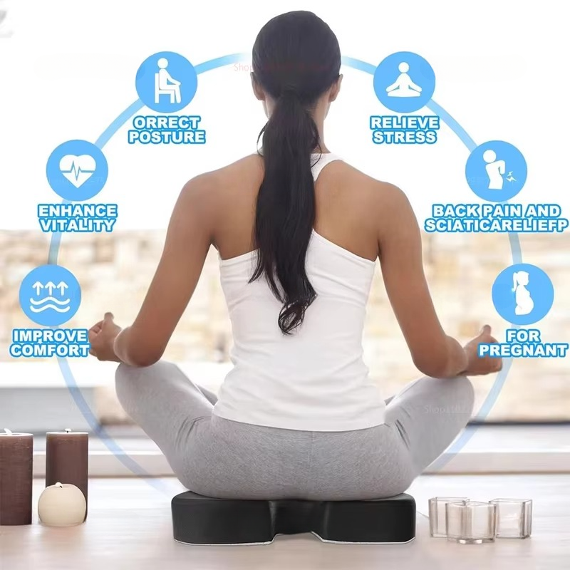 Comfortable Supportive Foam Chair Cushion for Home and Car