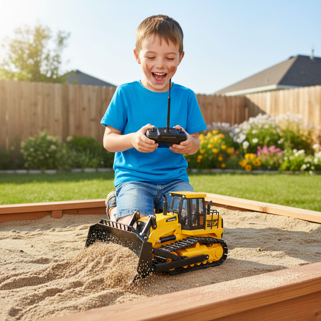 Powerful RC Construction Truck Toy for Boys