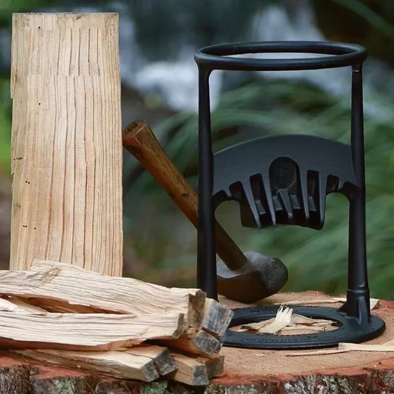 Compact Log Splitter Tool for Fast Firewood Cutting