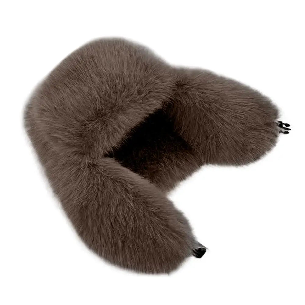Soft Fake Fur Winter Beanie Hat