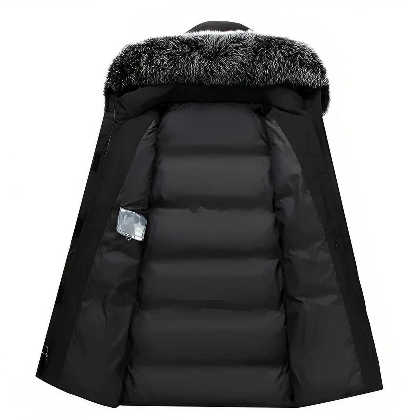 Warm Fur Hooded Parka Coat