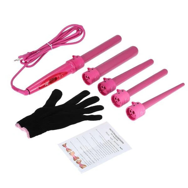Premium 5 Piece Curling Iron Set