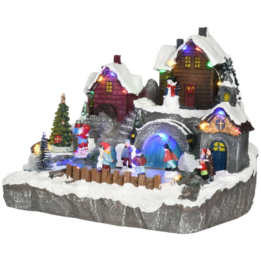 Colorful Holiday Village LED House Decoration