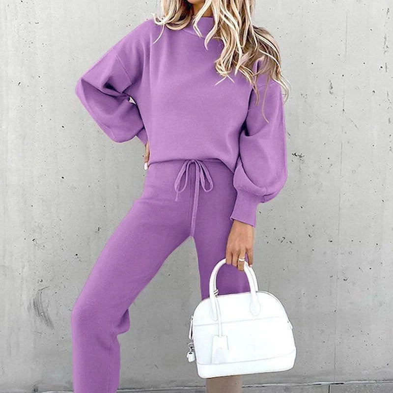 Cozy Crew Neck Outfit Set
