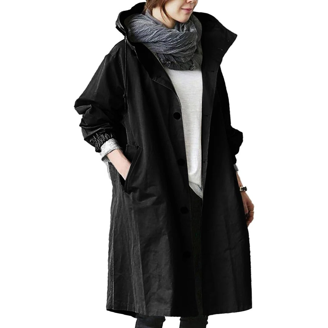 Ladies Waterproof Hooded Rain Jacket