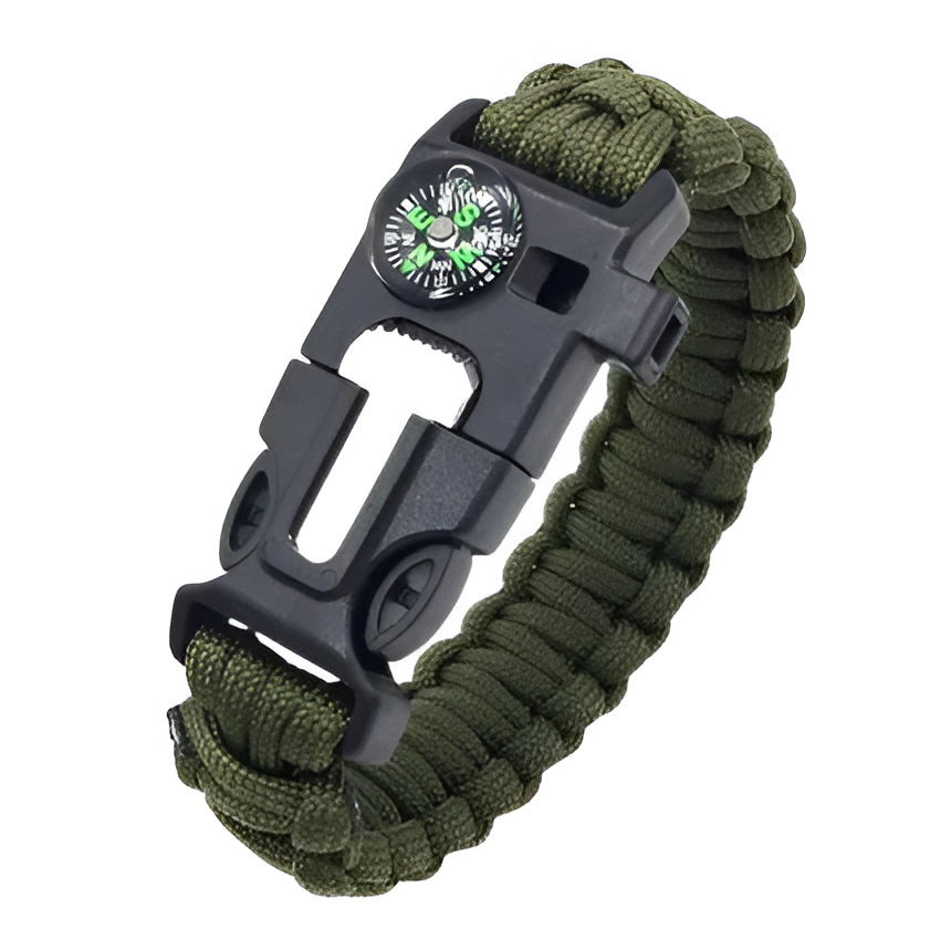 Tactical Survival Paracord Bracelet with Fire Starter
