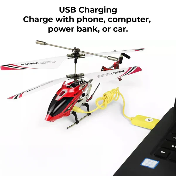 Red Durable Small RC Helicopter with Gyro