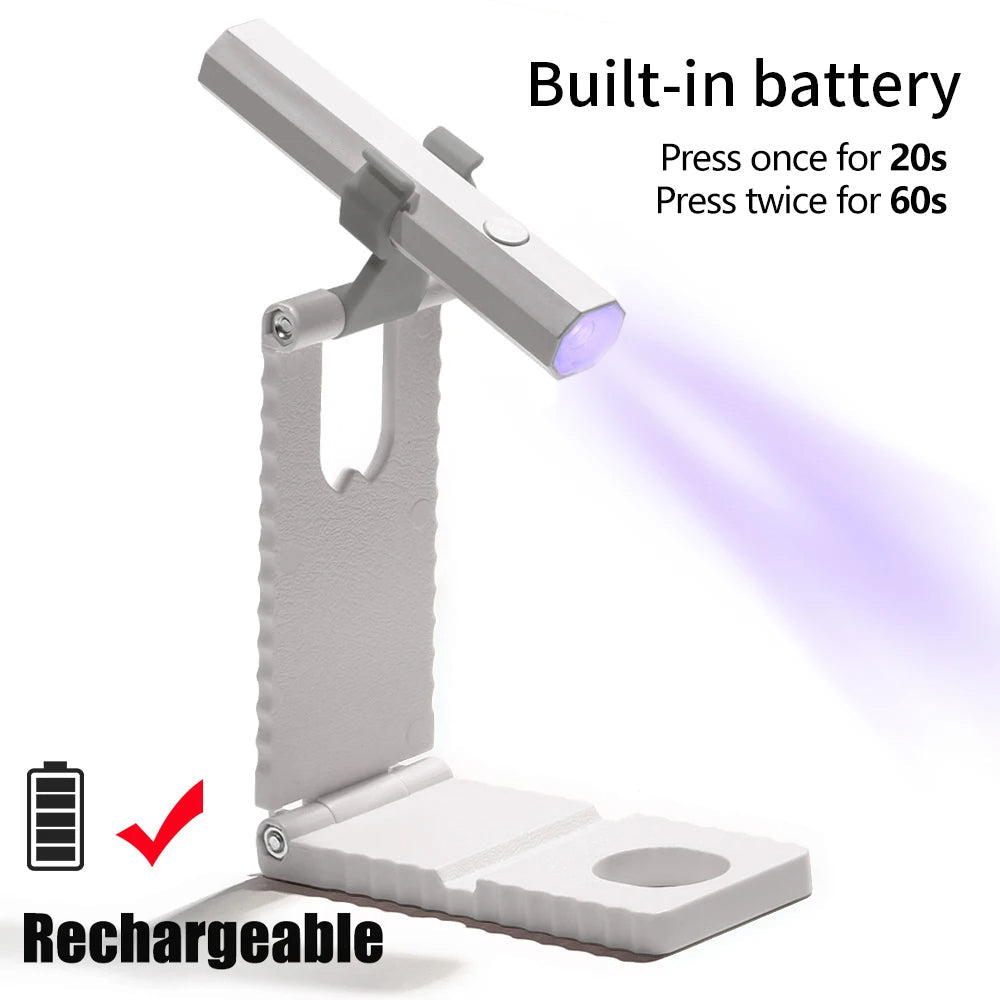 Compact UV Nail Light with Travel Case