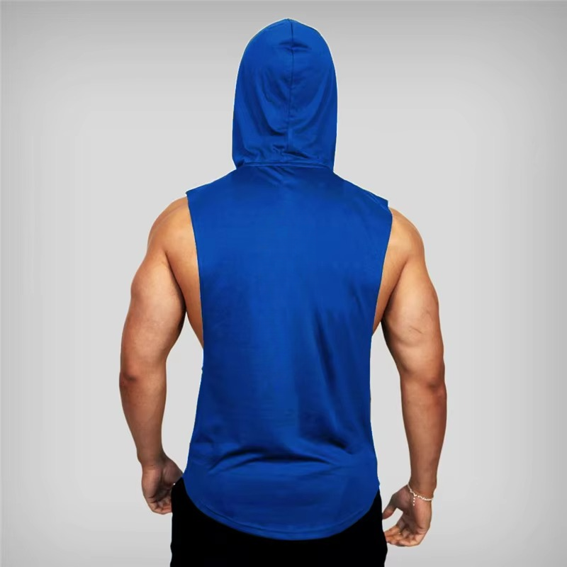 Men's Breathable Athletic Hooded Tank Top