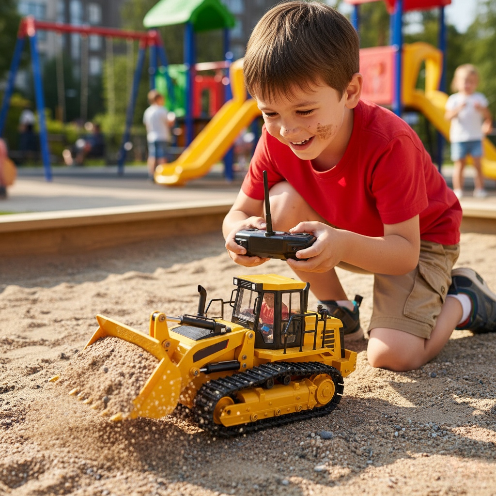 Powerful RC Construction Truck Toy for Boys