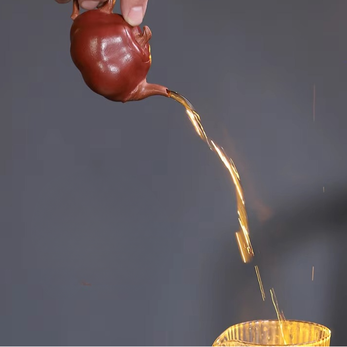 Artisanal Chinese Mini Pumpkin Tea Infuser Pot