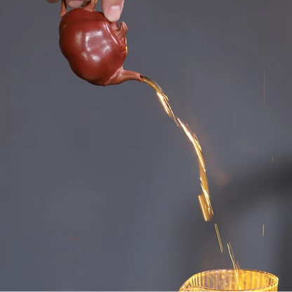 Artisanal Chinese Mini Pumpkin Tea Infuser Pot