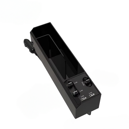 Car Organizer Storage Box with USB Charger