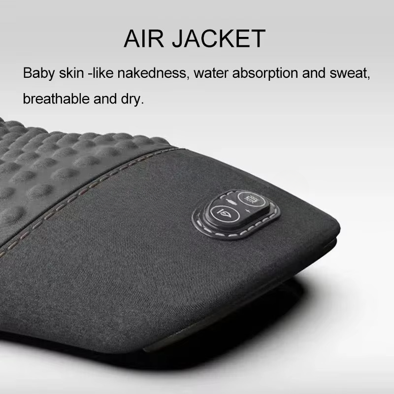 Heated Back Support Cushion with Vibration Massage Therapy