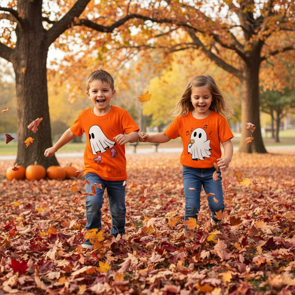 Fun Halloween Graphic Tee for Kids