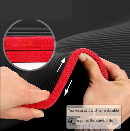 Premium 0.39inch Grip Yoga and Exercise Mat with Strap