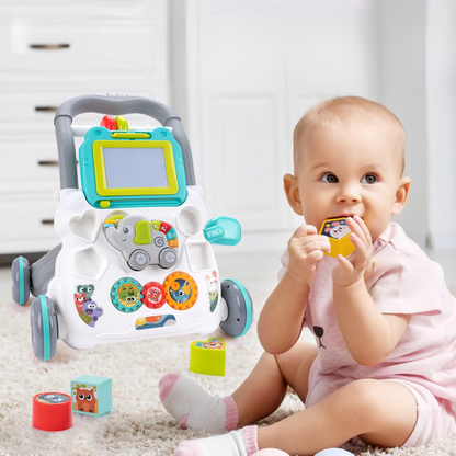 Interactive Baby Walker with Music and Play Table for Toddlers - Hehif